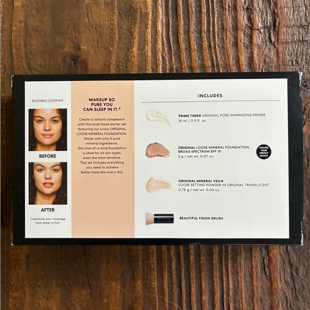 NEW Bare Minerals Original Get Started Kit primer veil foundation setting powder